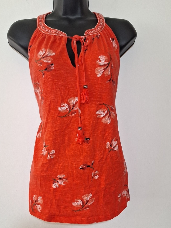 Daniel Rainn Tops - Floral Boho Halter Neck Keyhole Top 100% Cotton